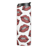 Bouteilles Isothermes Lèvres rouges mignonnes et illustration tirée par (Tourné sur la gauche)