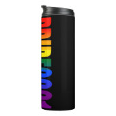 Bouteilles Isothermes LGBT Rainbow Flag Couleurs LGBTQ Gay pride 2021 (Tourné sur la droite)