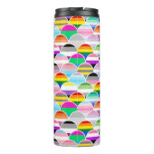 Bouteilles Isothermes LGBTQIA+ Queer Scalloped Pride Flag Fans (Dos)