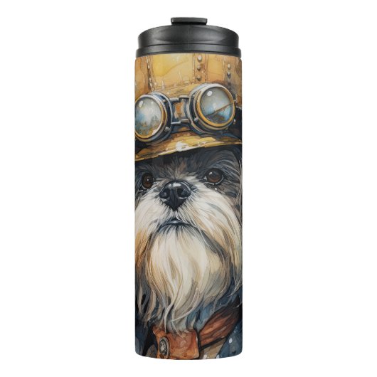 Bouteilles Isothermes Lhasa Apso Steampunk Dog (Devant)