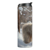 Bouteilles Isothermes Lhassa Apso Laisse Neige Noël (Tourné sur la gauche)