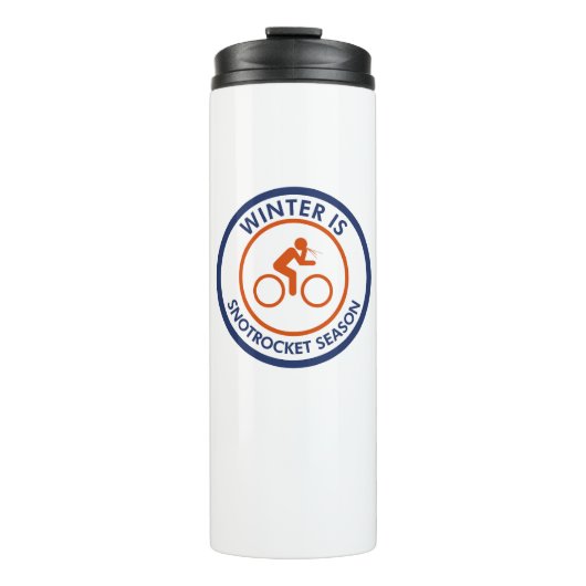 Bouteilles Isothermes L'Hiver Est Snot Rocket Saison Cyclisme (Devant)