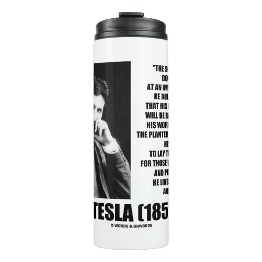 Bouteilles Isothermes L'Homme Scientifique Nikola Tesla ne vise pas l'im (Devant)