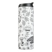 Bouteilles Isothermes libellule et fleurs (Tourné sur la gauche)