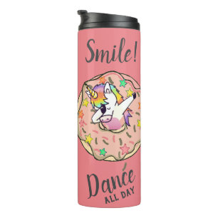 Bouteilles Isothermes Licorne Arc-en-Ciel Pose de Danse Dab Donut Rose P