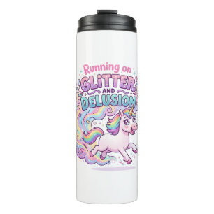 Bouteilles Isothermes Licorne courant sur Brillant et Illusion Charme M