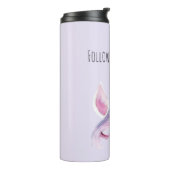 Bouteilles Isothermes Licorne rose violet (Tourné sur la gauche)
