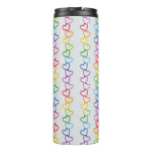 Bouteilles Isothermes Lié Amour Arc-en-ciel blanc (Dos)