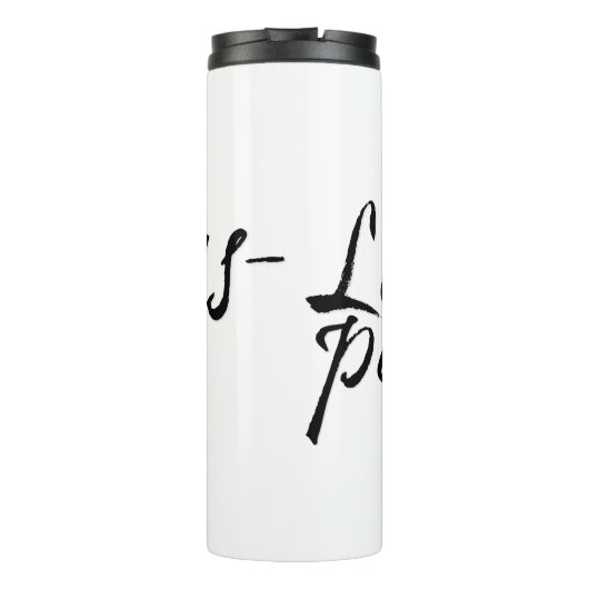 Bouteilles Isothermes Lieblingspapa - schwarzer Schriftzug 00001 (Dos)