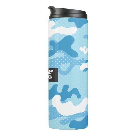 Bouteilles Isothermes Light Blue Camouflage Pattern (Tourné sur la droite)