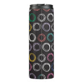 Bouteilles Isothermes Lignes brossées : dessin mains dessinées sans join (Dos)