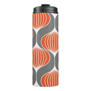 Bouteilles Isothermes Lignes ondulées : motif vintage géométrique.