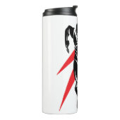 Bouteilles Isothermes Ligue de Justice | Flash Running Noir Pop Art (Tourné sur la gauche)