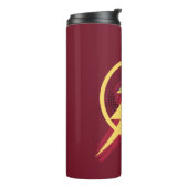 Bouteilles Isothermes Ligue de Justice | Symbole Flash brosse et demi-to (Tourné sur la gauche)