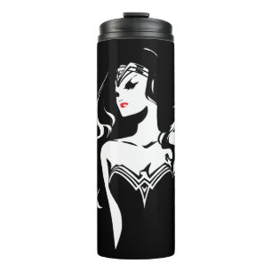 Bouteilles Isothermes Ligue de Justice   Wonder Woman Noir Pop Art