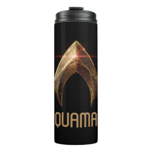 Bouteilles Isothermes Ligue de la justice Symbole d'aquaman métallique