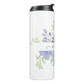 Bouteilles Isothermes Lilac aquarelle florale personnalisée (Tourné sur la gauche)