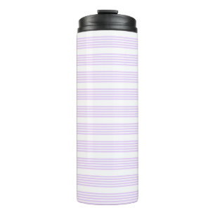 Bouteilles Isothermes Lilac violet et blanc cinq bandes motif