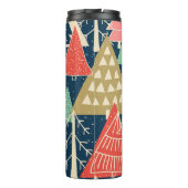 Bouteilles Isothermes L'Illustration Festive Des Arbres De Noël. (Dos)