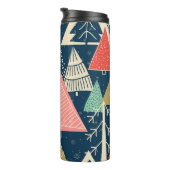 Bouteilles Isothermes L'Illustration Festive Des Arbres De Noël. (Tourné sur la droite)
