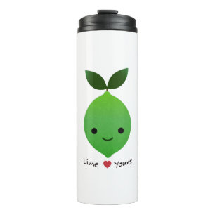 Bouteilles Isothermes Lime mignonne et drôle Yours Lime Kawaii