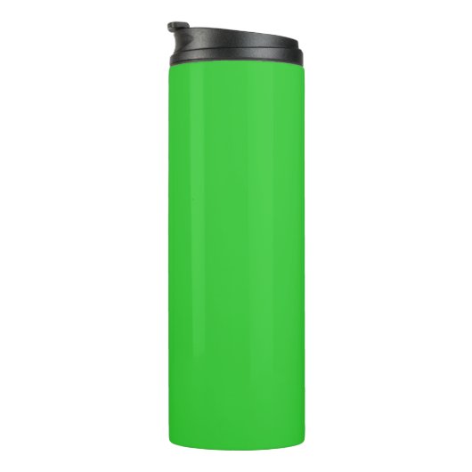 Bouteilles Isothermes Lime Vert noir Élégant minimal Customisé (Tourné sur la droite)