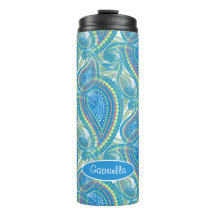 Lime Violet Personnalisé Vert Paisley Fleurs Art M