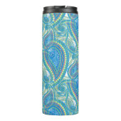 Bouteilles Isothermes Lime Violet Personnalisé Vert Paisley Fleurs Art M (Dos)