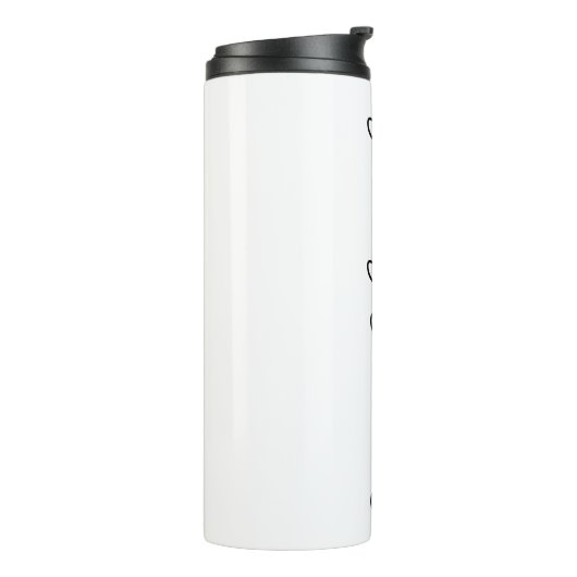 Bouteilles Isothermes Limite Cursive Mme Custom Nom de famille Mariage C (Tourné sur la gauche)