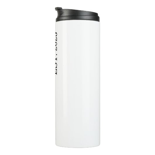 Bouteilles Isothermes Limite Cursive Mme Custom Nom de famille Mariage C (Tourné sur la droite)