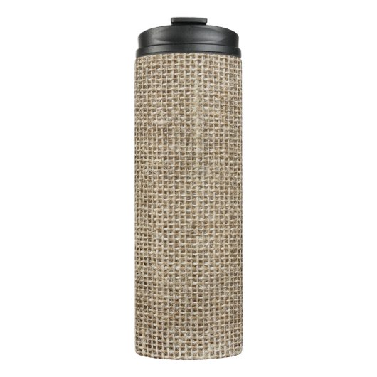 Bouteilles Isothermes Linge brut : Tissu texturé naturel. (Devant)