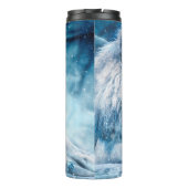 Bouteilles Isothermes Lion neige couché animal d'art (Dos)