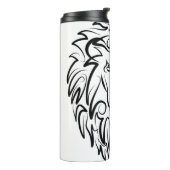 Bouteilles Isothermes Lion tribal noir et blanc (Tourné sur la gauche)