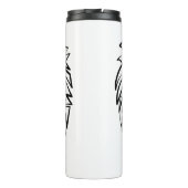 Bouteilles Isothermes Lion tribal noir et blanc (Dos)