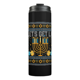 Bouteilles Isothermes Lit Menorah Juif Pun Ugly Hanoukka Chan