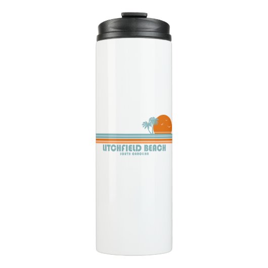 Bouteilles Isothermes Litchfield Beach Caroline du Sud Sun Palm Trees (Devant)