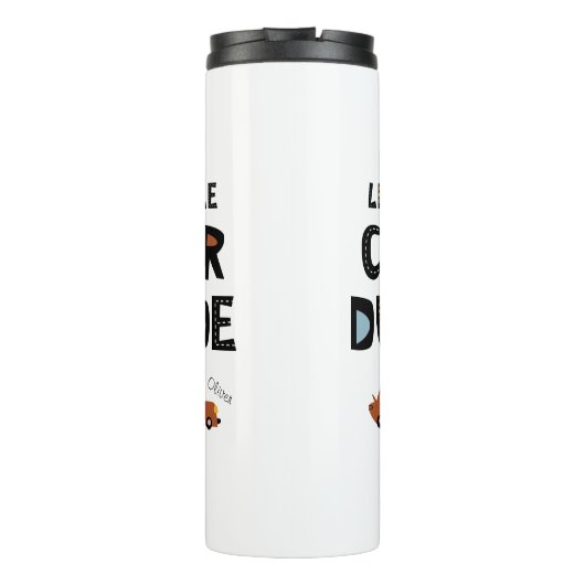 Bouteilles Isothermes Little Car Dude Prénom Garçon (Dos)