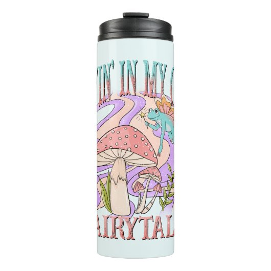 Bouteilles Isothermes Livin' In My Own Fairytale - Frog & Champignons (Devant)