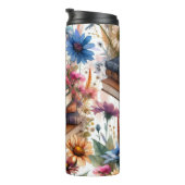 Bouteilles Isothermes Livres et fleurs Tumbler thermique (Tourné sur la droite)