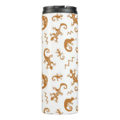 Bouteilles Isothermes Lizards Chameleons : Design Motif sans couture. (Dos)