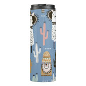 Bouteilles Isothermes Llama, Cactus, Motif d'éléments à main. (Dos)