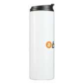 Bouteilles Isothermes Logo Bitcoin grand avec symbole Bitcoin orange (Tourné sur la gauche)