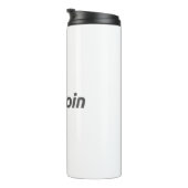 Bouteilles Isothermes Logo Bitcoin grand avec symbole Bitcoin orange (Tourné sur la droite)