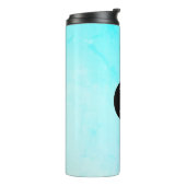 Bouteilles Isothermes Logo Customisé bleu océan (Tourné sur la gauche)