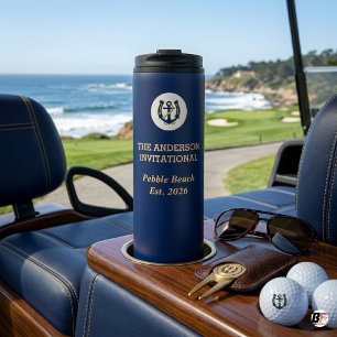 Bouteilles Isothermes Logo d'ancre d'invitation de tournoi de golf perso