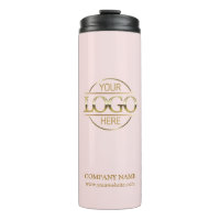 Logo d'entreprise élégant rose promotionnel