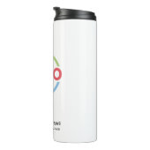 Bouteilles Isothermes Logo d'entreprise moderne Black White Entreprise (Tourné sur la droite)