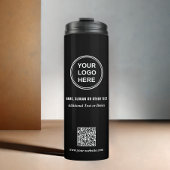 Bouteilles Isothermes Logo d'entreprise moderne QR Code noir