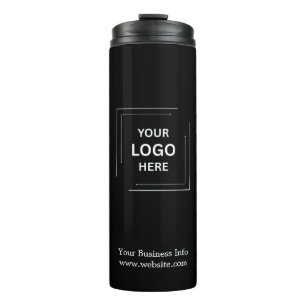 Bouteilles Isothermes Logo d'entreprise sur mesure noir personnalisé
