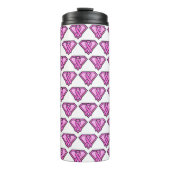 Bouteilles Isothermes Logo Diamond de sensibilisation au cancer du sein (Devant)